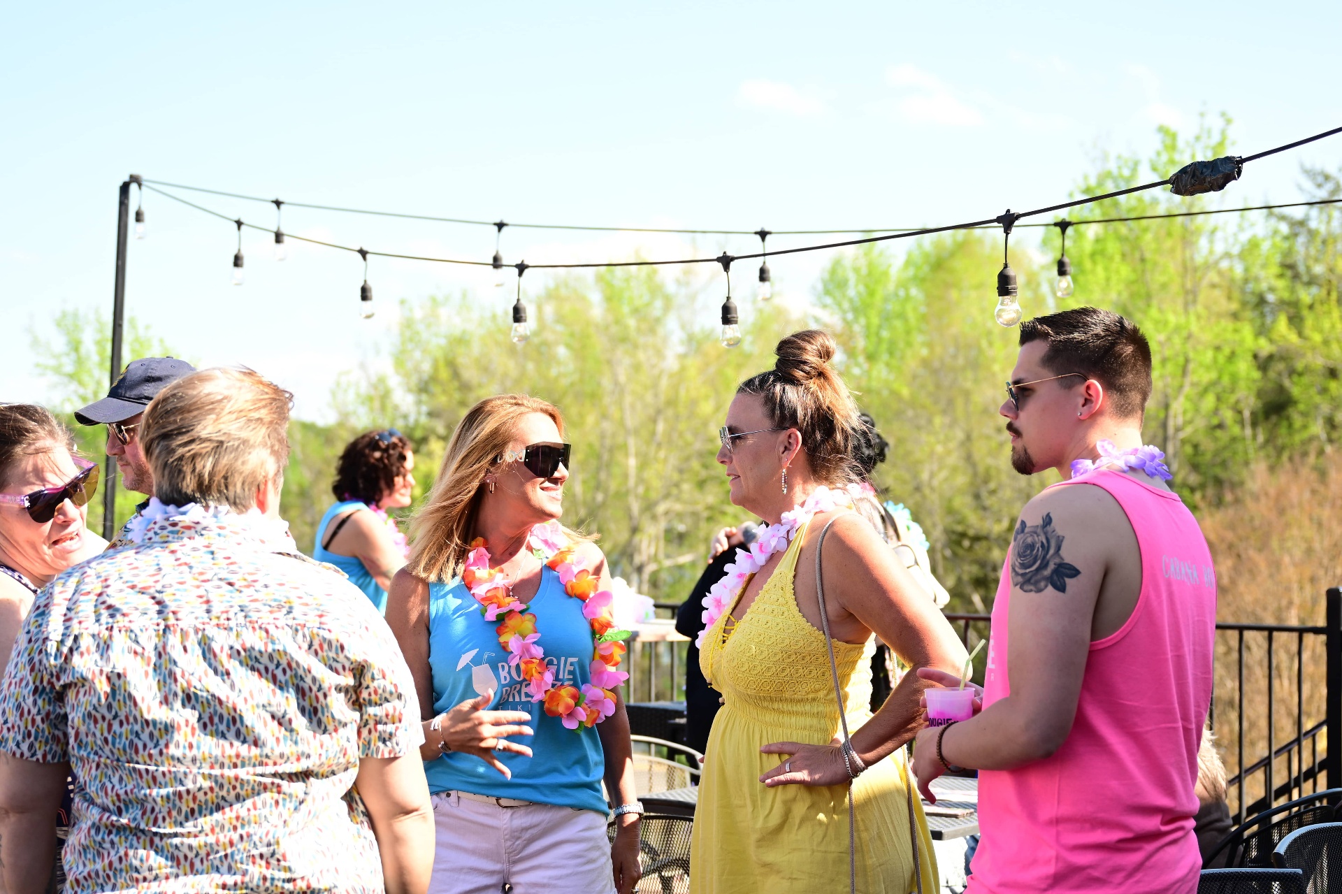 Guests mingling at the Bougie Breeze
