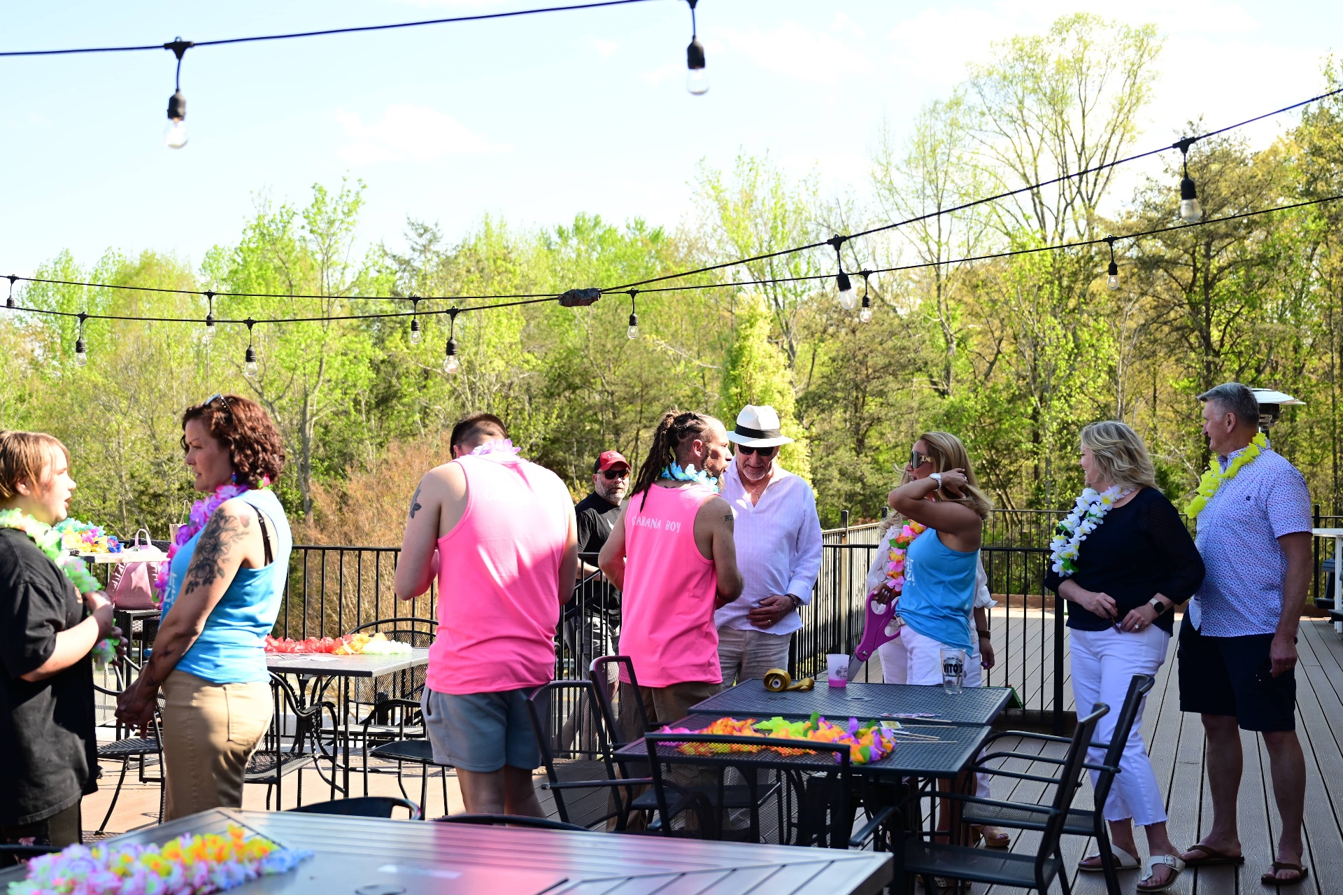 Party vibes at the tiki bar